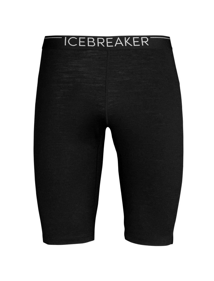 Men's Icebreaker Merino 200 Oasis Thermal Shorts Base Layers Black | CA 1568ILHS